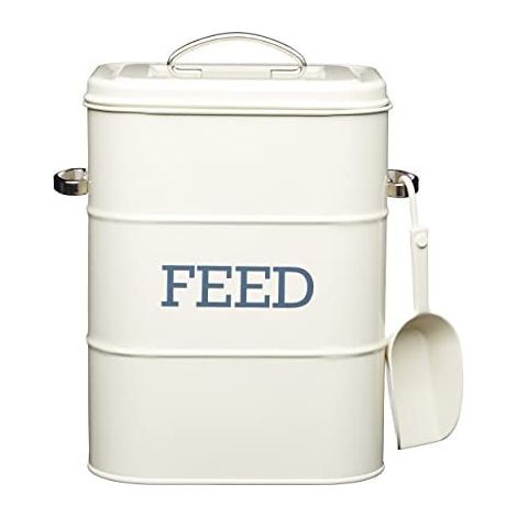 Kitchen Craft 3 kg steel box Living Nostalgia nourriture avec pelle, Beige (1/5)