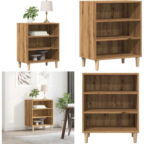 vidaXL Sideboard Artisan-Eiche 57x35x75 cm Holzwerkstoff (1/5)