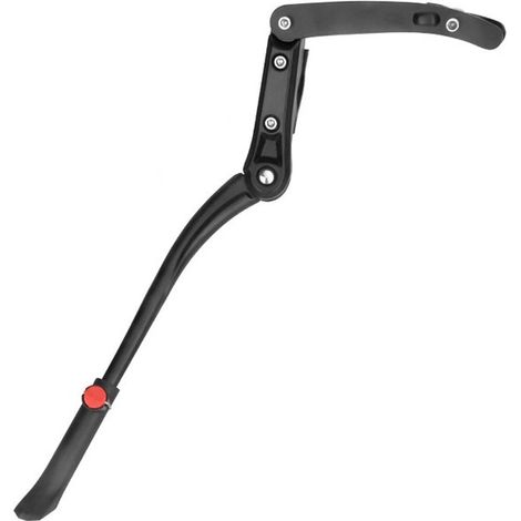 Soporte para bicicleta, de aluminio, regulable en altura, reposapiés antideslizante goma, bicicletas convencionales bicicletas plegables 26" 28" (1/5)