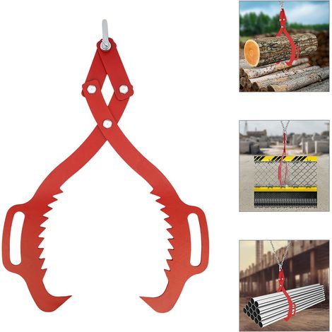 30-Zoll-Holzgreifer, Holzgreifer mit rutschfestem Haken, Stahlgreifer, Schwerlastgreifer, Holzgreifer mit Griff.