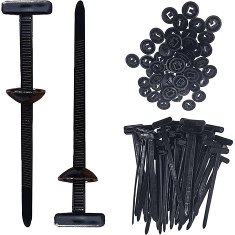 100 Stück universelle, selbstverriegelnde Kabelbinder, UV-beständige Nylon-Kabelbinder, für Autoreparaturen und den täglichen Gebrauch (1/4)