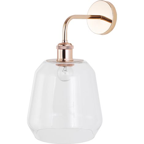 Lampada da Parete - Paralume in Vetro - Alessia Trasparente
