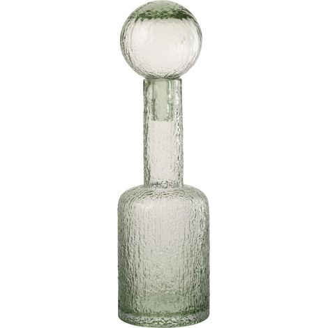 Bouteille Déco en Verre "Spiaggia" 43cm Gris Vert (1/4)
