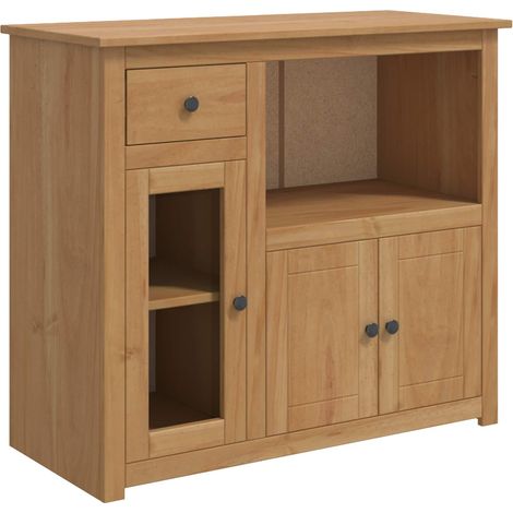 Madia per Microonde PANAMA Cera di Miele 99.5 x 44 x 86.5 cm VidaXL