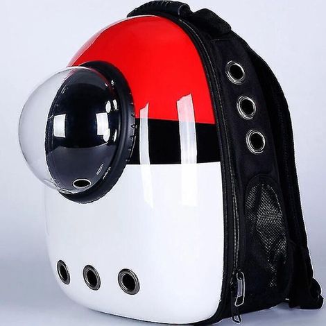 Sac de voyage portable de haute qualité pour chat/chien, style capsule spatiale, respirant, avec fenêtre en forme de bulle d'astronaute - M - Pokémon (1/5)