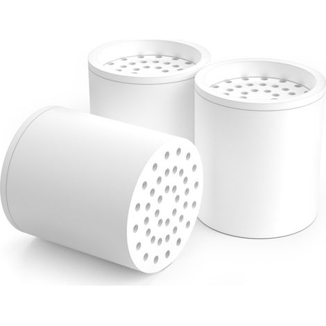 Cartouche filtrante en 3 Pièces avec Pales de Ventilateur, Filtre pour Éliminer le Chlore et le Fluorure, Rainsworth
