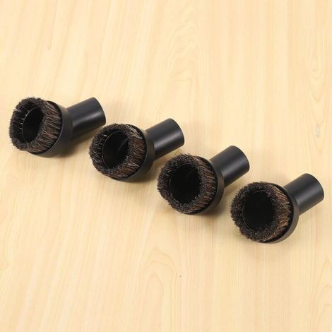 4 PièCes SéRies de Remplacement de Brosse Ronde D'Aspirateur en Poils de CRIN de Cheval, Outils de Nettoyage de Coin/Piste, DiamèTre IntéRieur 32Mm (1/3)