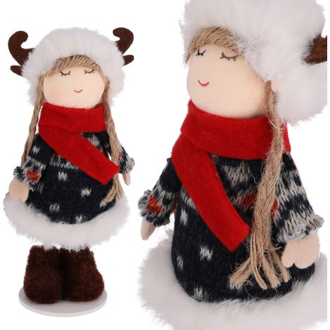 Gnomo di Natale, renna, angelo, gnomo per decorazioni natalizie, statuetta Jumi (1/4)