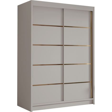 Armario Closico 188, Cachemira, 200x120x58cm, Puertas de armario: Correderas, Número de estantes: 0 (1/4)