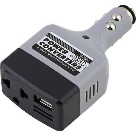 Convertidor universal para coche con interfaz USB de 12V/24V a 220V. (1/5)