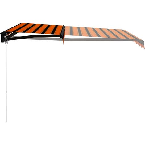 Maison Exclusive - Tenda da Sole Retrattile Manuale 300x250 cm Arancione e Marrone