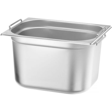 Gastronormbehälter GN 1/2 mit versenkbaren Griffen 325x265x150mm 9,5L Hendi 817346 (1/5)