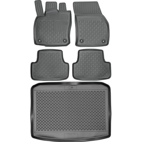 Skoda Karoq SUV a partir de 2017 SET - Alfombrillas para coche + alfombrilla para maletero