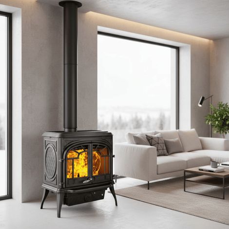 Poêle à bois en fonte 13,9 kW Premium Sparta S10 ECO KAWMET (1/5)