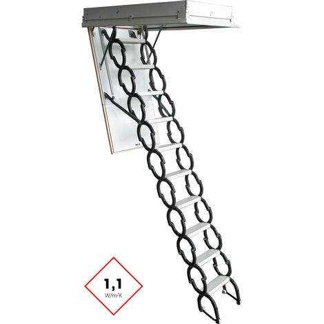 Minka Bodentreppe Euro Star mit U-Wert 1,1 W/m2K bis 300cm Raumhöhe 70x50cm Deckenöffnung (1/5)
