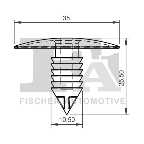 Clip, enjoliveur FA1 21-10008.10 PEUGEOT 7518N8 7703077225