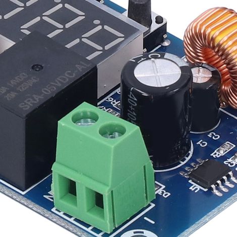 Module de protection de tension CC XH-M609 pour batteries au lithium : sous-tension, faible charge, déconnecte la sortie CC 12-36V. (1/4)