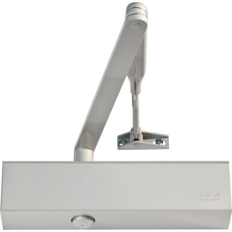 Chiusura automatica per porte TS 83 BC/ÖD+DC/SV argento EN 3-6 con regolazione della chiusura e braccio