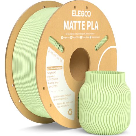 Filamento Elegoo PLA verde menta opaco, 1 kg (1/4)