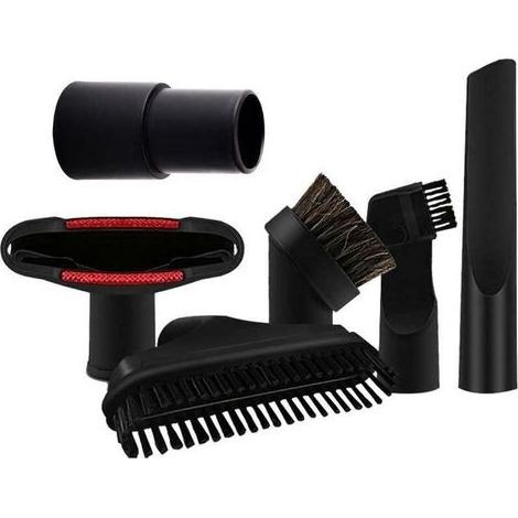 Accessoires d’aspirateur bouche d’aspiration tête d’aspiration brosse ronde tête de brosse brosse à poils diamètre intérieur 32mm/35mm set de six pièces (1/5)