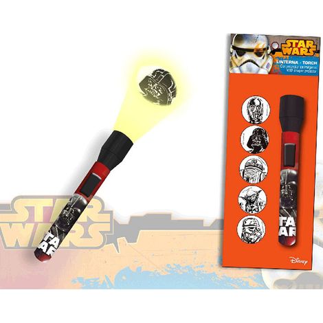 Torcia e Proiettore Di 5 Immagini Personaggi Star Wars Guerre Stellari