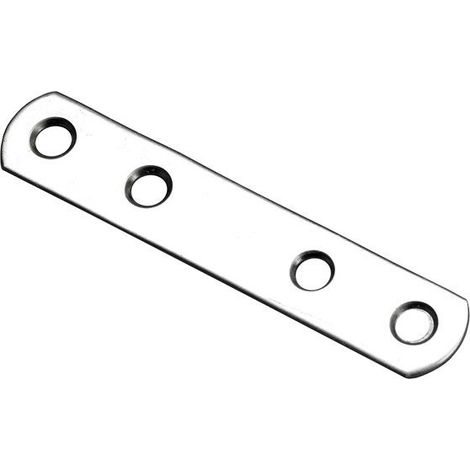 HETTICH Montagebeschlag poliert, L.80 mm HETTICH