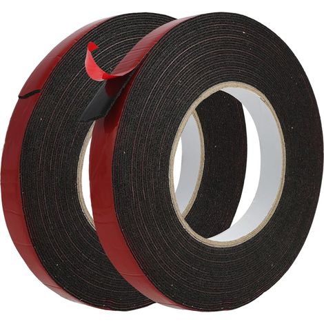 2pcs (10m x 10mm, 10m x 15mm), ruban adhésif double face super résistant, adapté au montage de rubans intérieurs et extérieurs, Adapté au montage mural, Bandes lumineuses LED et accessoires de voiture (1/5)