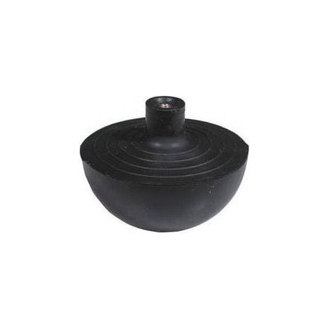 10 x SFERA IN GOMMA CON NOTTOLINO IN OTTONE INCORPORATO Misura: Diam. Est. mm. 69,5