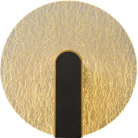 Applique Murale Interieur Vintage, Applique Murale Acrylique, Applique Murale Doré, Lampe Ronde, Lampe Murale LED, Applique Art Deco pour Salon, Chambre, Chevet, Escalier (lumière trichromatique) (1/5)