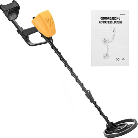 Détecteur de métaux enfant et adulte – haute précision, tige réglable 78-108 cm, disque étanche 20 cm, DSP, 5 modes, 10 niveaux de sensibilité, 2 piles incluses (1/5)