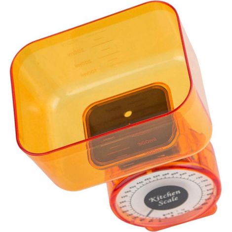 Balance Mécanique de Cuisine Sans Pile avec Plateau Plastique Compact (1/5)