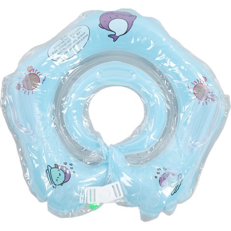 Bébé bouée de natation dauphin gonflable bleue, sécurité ajustable pour nouveau-né et nourrisson (1/5)