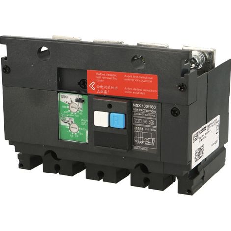 Bloc Vigi tétrapolaire pour disjoncteur Schneider ComPacT NSX 250A (1/3)