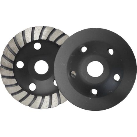 Awtools, Tarsa diamantada turbo 125 mm, para cortes rápidos y lijado en gres porcelánico, cerámica y mármol, alta durabilidad, uso profesional, compatible con amoladora angular