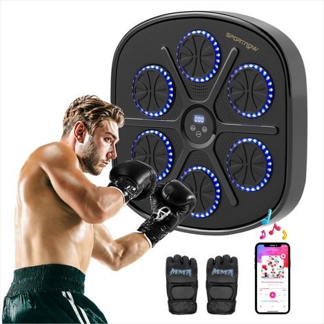 Sac de frappe Machine de boxe musicale mural avec Bluetooth (1/5)