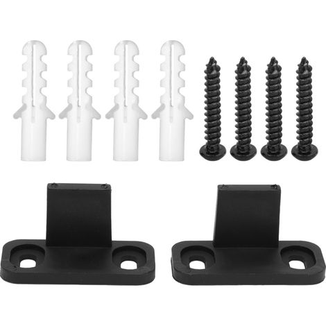 Pièces de quincaillerie pour guide de plancher de porte de grange, guide inférieur réglable sans fente, monté au sol (1/5)