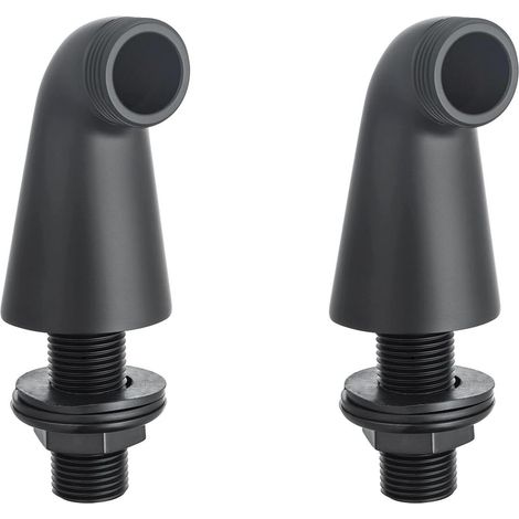prolunghe per vasca da bagno per miscelatore a bordo vasca - Attacchi standard da 1/2" e 3/4" - Colori disponibili (Nero) (1/5)