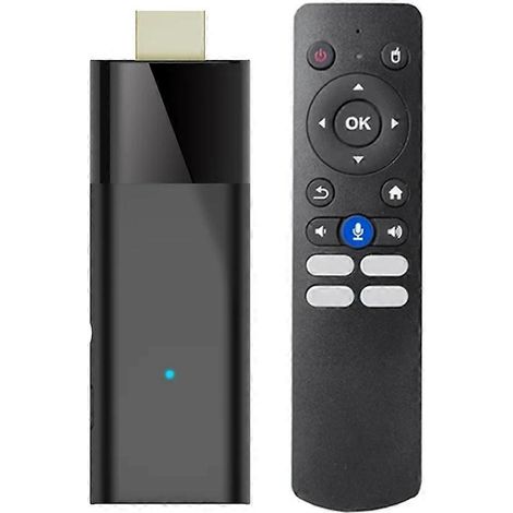 Clé TV connectée double bande Wi-Fi 2,4 GHz/5 GHz Android 10 ATV Allwinner H313 compatible vidéo 4K, mini boîtier TV portable 2G + 8G (1/5)