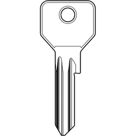 CHIAVE PIATTA CISA 01070.10 ORIGINALE - OTTONE NICHELATO CS119 - 10 pezzi