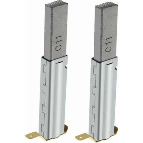 pares (4 piezas) de escobillas de carbón de repuesto compatibles con aspiradoras industriales de 30/60/70/80/90 L. Dimensiones: 10 mm x 6 mm x 29 mm. Accesorios para aspiradoras. (1/4)