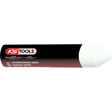 KS Tools 100.4050 Gessetto, Bianco, Confezione 12 Pezzi, Diametro 14 X 110 mm (1/3)