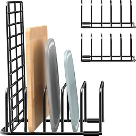 Schneidebrett-Organizer, 2er-Set Aufbewahrungsregale für den Schrank (auch für Backbleche geeignet)