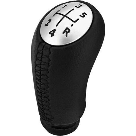 Pommeau De Levier De Vitesse A 5 Vitesses, Remplacement De La Tete De Pommeau De Levier De Vitesse Automatique A 5 Vitesses Pour Renault Laguna Clio Iii Megane Ii, Noir (1/5)