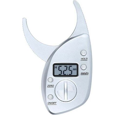 Crezuo Professioneller digitaler Fettmessschieber, Fettmessgerät, Fettclips mit digitaler LCD-Anzeige, professioneller Fettmessschieber (1/4)