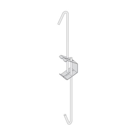 Eurocoustic St Gobain – Suspente réglable 300 à 600 mm – boîte de 100 – support jusqu'à 30 kg – pour plafonds suspendus complexes