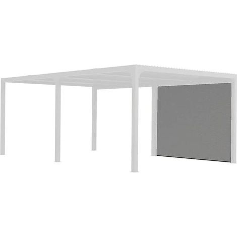 tenda accessoria con binario per pergola bioclimatica da esterno "per3660bi", 284x220 cm (1/4)