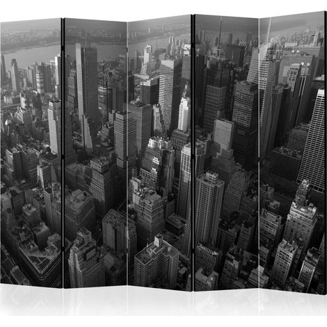 Paravento - New York: skyscrapers (bird's eye view) II [Room Dividers] - 225x172 (1/4)