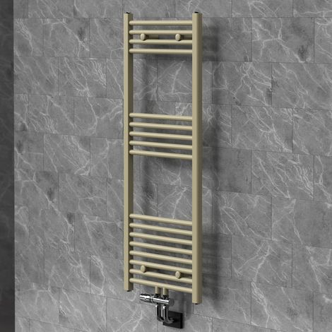 LuxeBath Radiateur Sèche-Serviettes 500x1200 mm Beige, Raccordement Central (1/5)