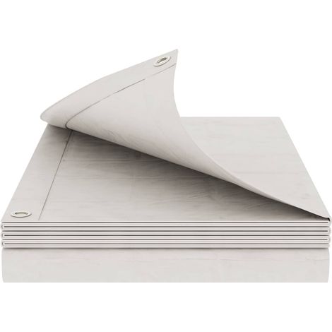 Lona con ojales Blanco 2 x 3 m 260 gsm PE vidaXL (1/5)