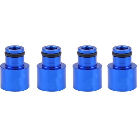 Adaptateurs d'injecteur de carburant bleu, 4 pièces, entretoises externes pour injecteurs RDX compatibles avec B16 B18 D16Z D16Y (1/5)